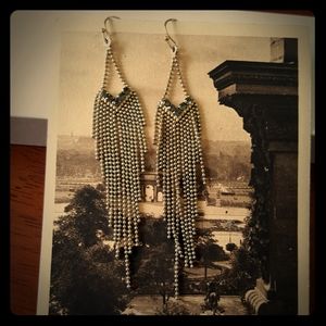 Dangle beaded earrings